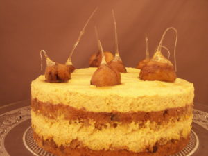 Kürbis-Maronen-Torte