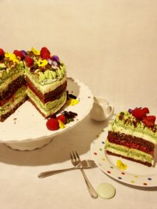 Himbeer-Pistazien-Torte